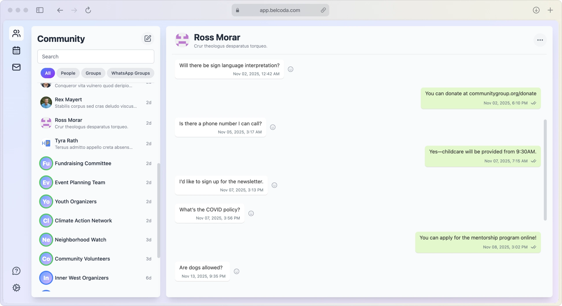 Community screenshot